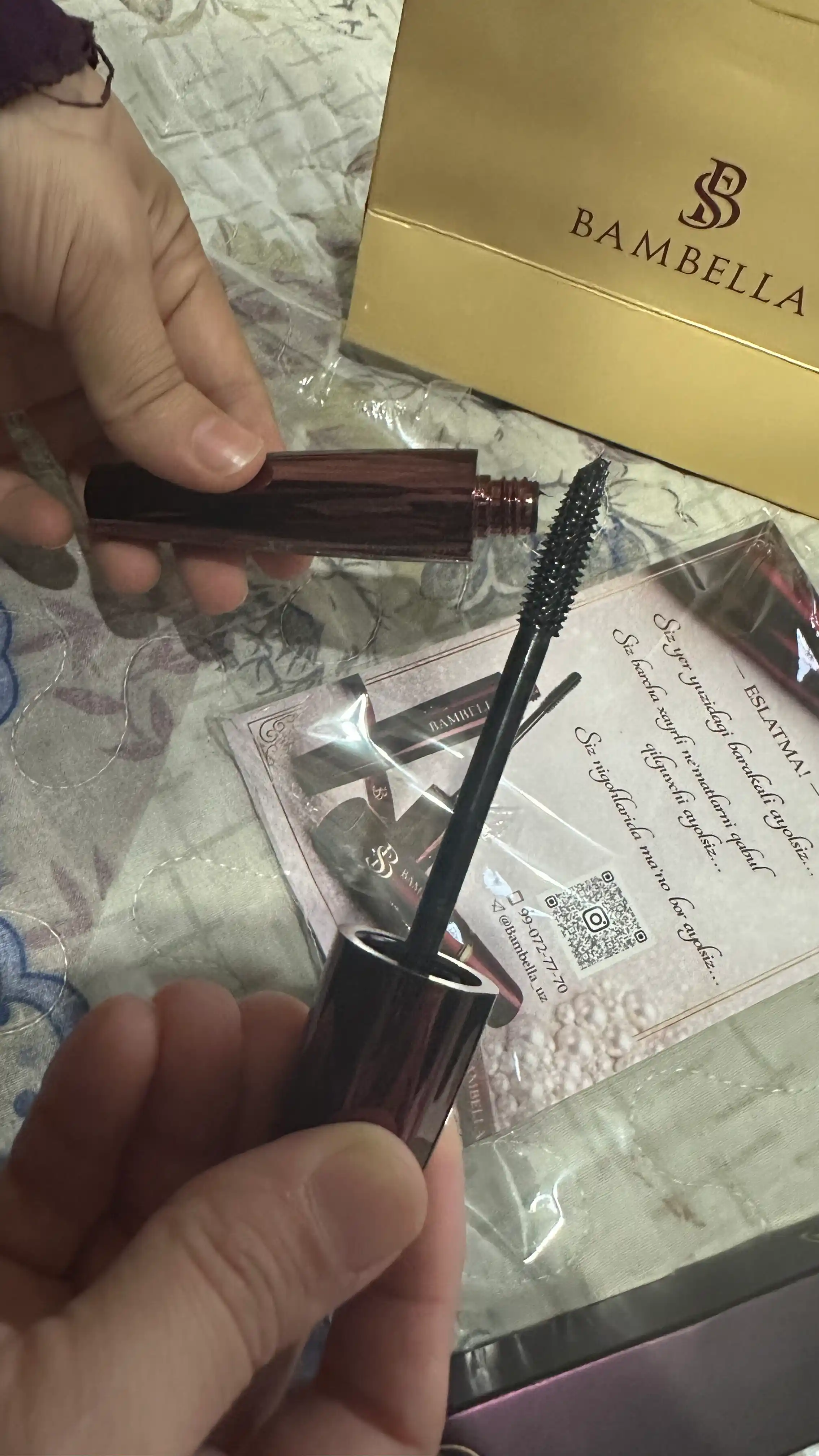 BAMBELLA для женских ресниц утолщает тушь современный дизайн черного цвета