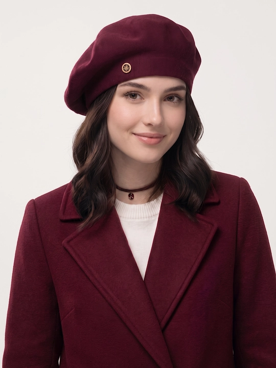 Ayollar uchun beretka, klassik to'qilgan beret va shapka Boni SNOWL