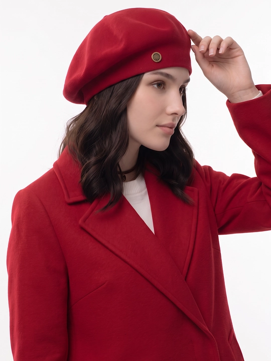 Ayollar uchun beretka, klassik to'qilgan beret va shapka Boni SNOWL