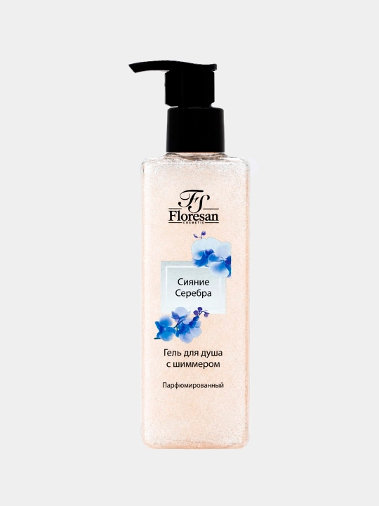 "Body Glow" dush uchun parvarishlash geli, shimmer bilan xushbo‘y, kundalik, 250 ml - 