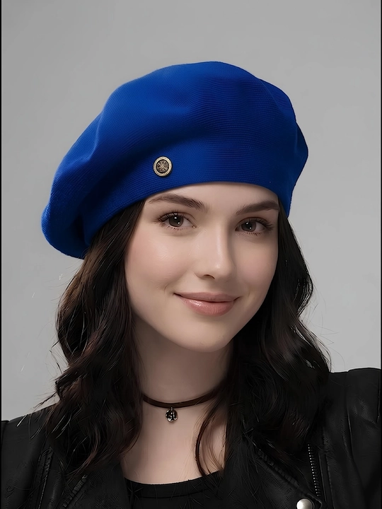 Ayollar uchun beretka, klassik to'qilgan beret va shapka Boni SNOWL