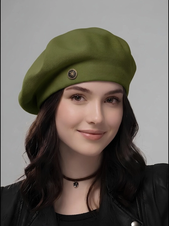 Ayollar uchun beretka, klassik to'qilgan beret va shapka Boni SNOWL