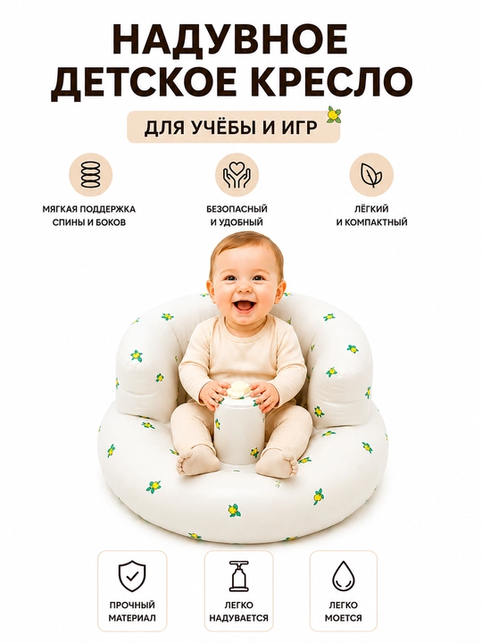 Надувная игрушка для обучения малыша сидению - 