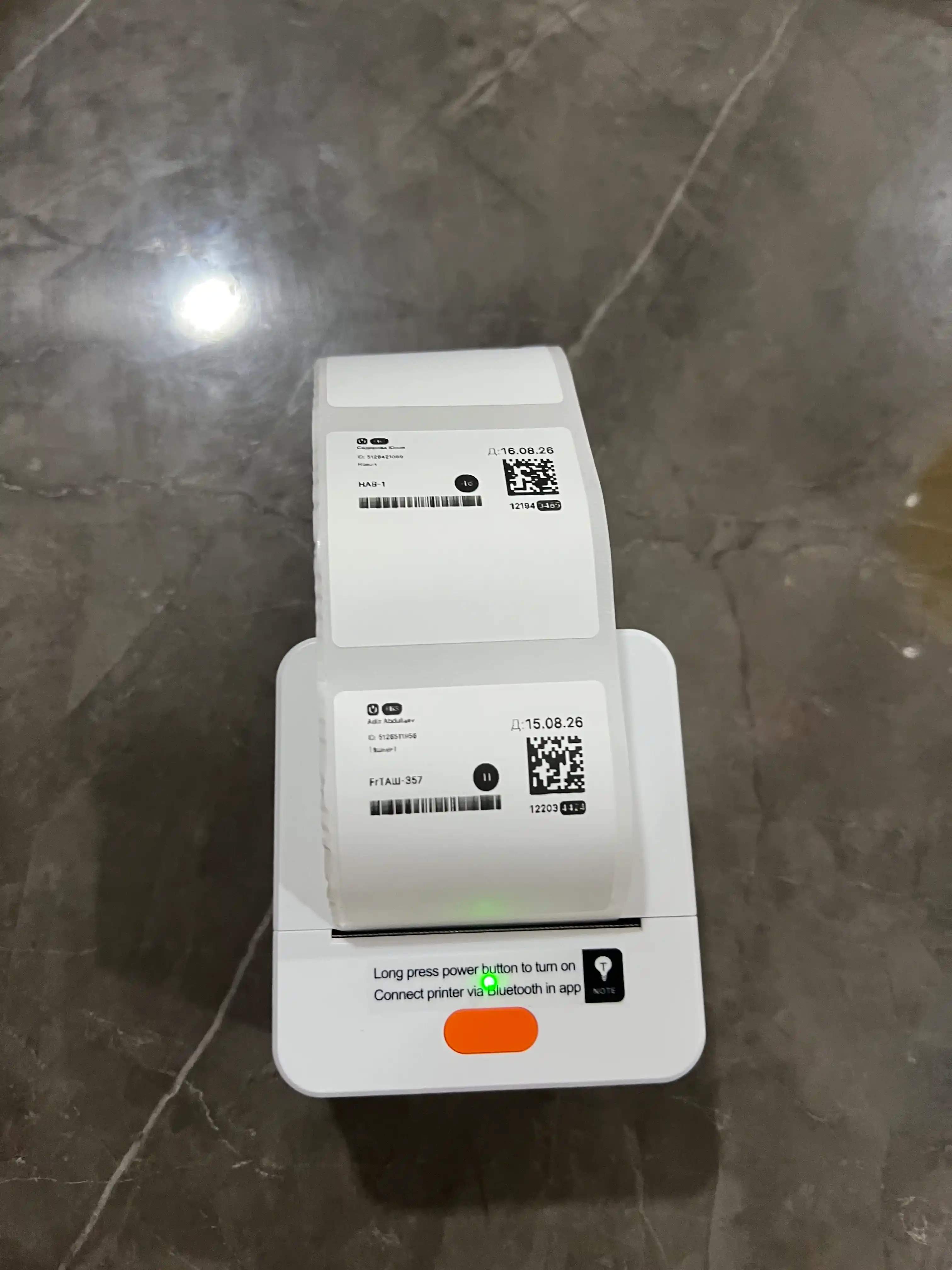 Bluetooth termal yorliq printeri iTech T1