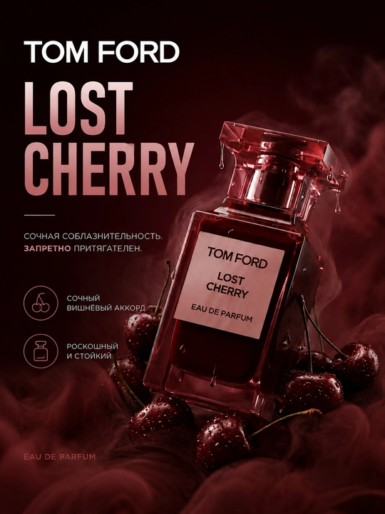 Коллекция духов Tom Ford: Lost Cherry Tobacco Vanille Ombre Leather - 