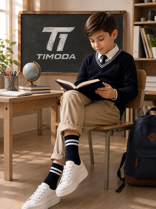 TIMODA 7020 — bolalar paypoqlari, 3 juft, 31-34 o'lcham