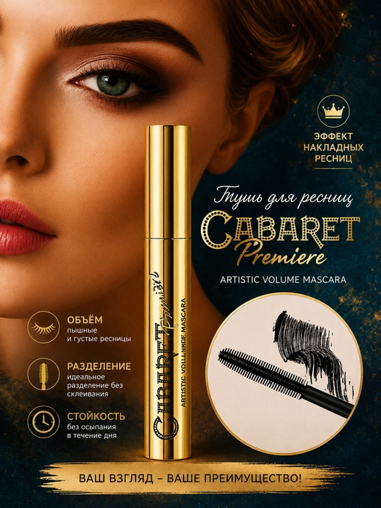CABARET Premiere Artistic Volume Mascara — объёмная тушь для ресниц