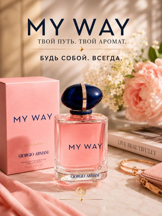 My Way ayollar atirlari bergamot, tuberoza, sandal daraxti, atir - 