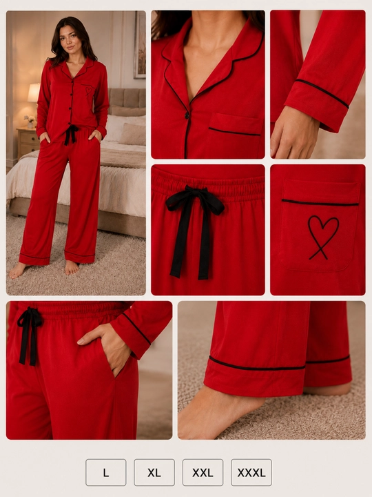 Ayollar pijamasi 2 qismli, uy kiyimi to'plami, yumshoq mato, nafas oluvchi, L-XXXL