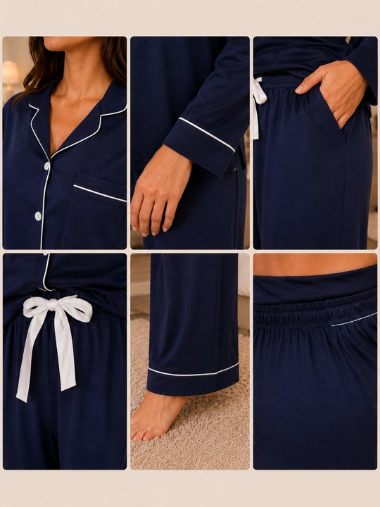 Ayollar pijamasi 2 qismli, uy kiyimi to'plami, yumshoq mato, nafas oluvchi, L-XXXL