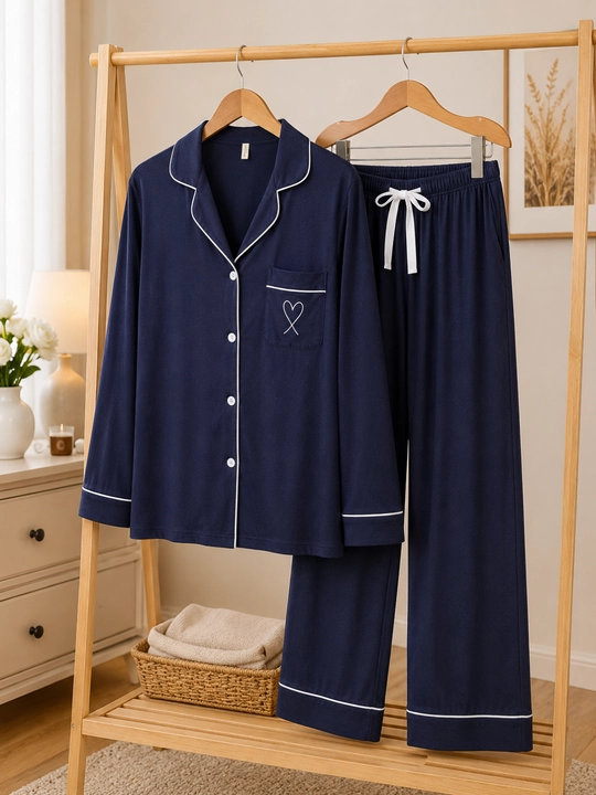 Ayollar pijamasi 2 qismli, uy kiyimi to'plami, yumshoq mato, nafas oluvchi, L-XXXL