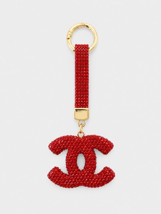 Брелок в стиле Chanel для женщин – аксессуар для ключей и сумки