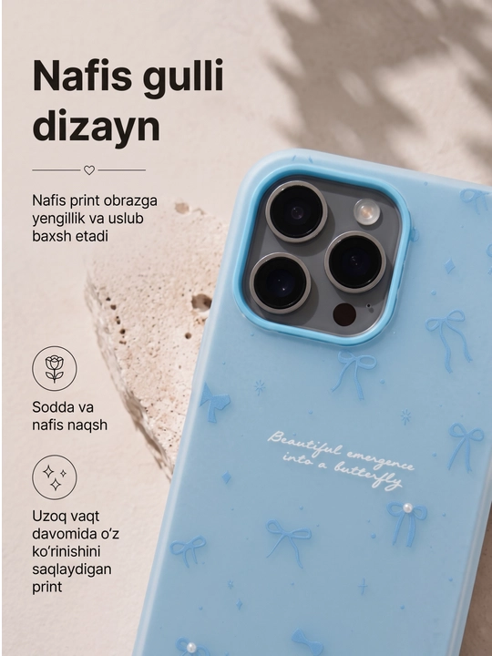 IPhone XR, X, XS, XS Max, 11, 12, 13, 14, 15, 16, Pro, Pro Max uchun g'ilof