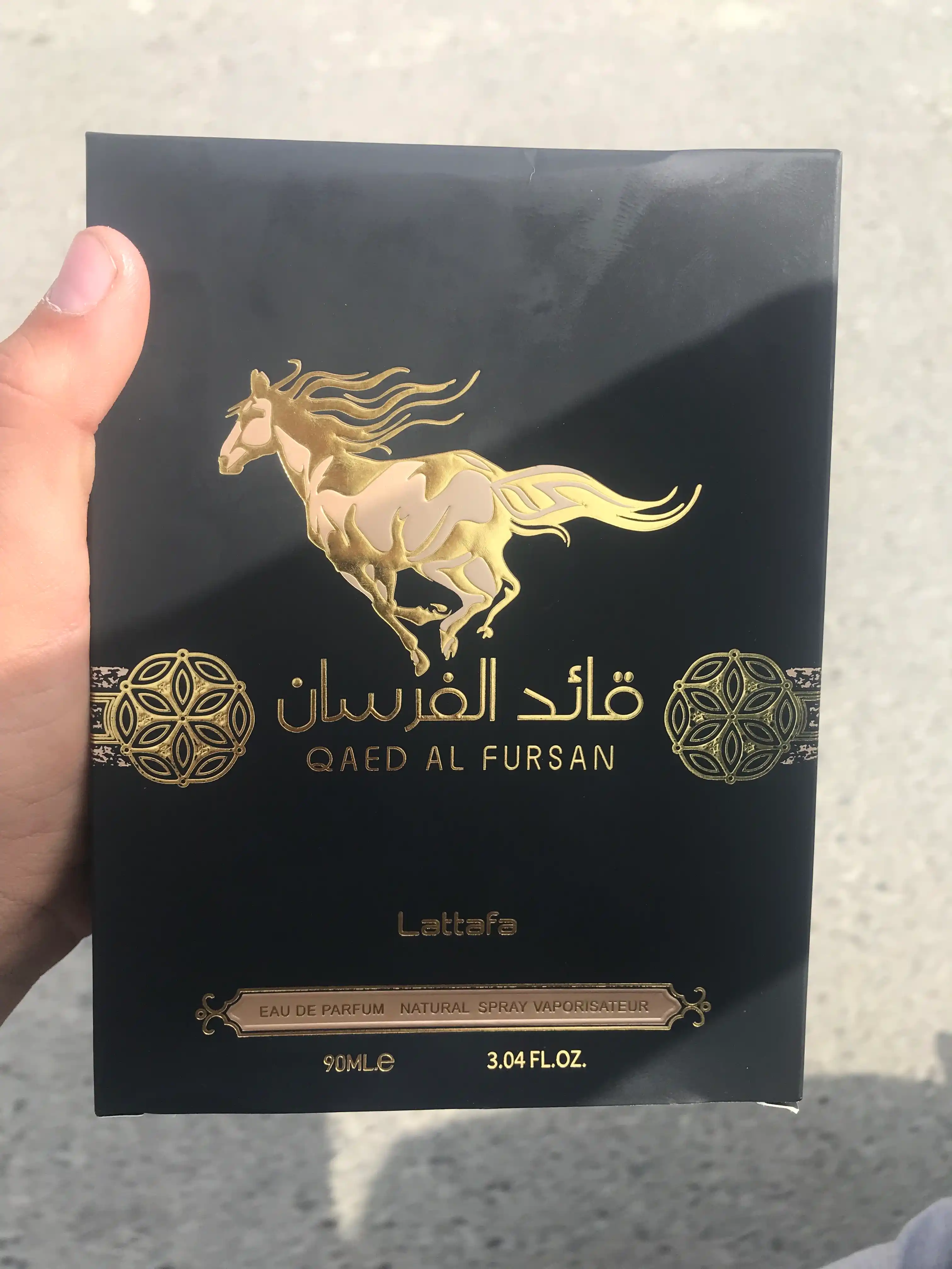 Qaed Al Fursan Lattafa atirlari 90 ml erkaklar uchun yengil yangi ifor
