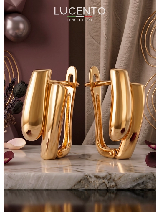 Золотые серьги LUCENTO JEWELLERY 585 проба