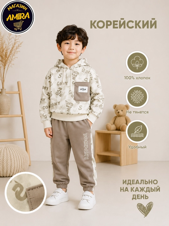 Спортивный костюм для мальчиков, 2–6 лет - 