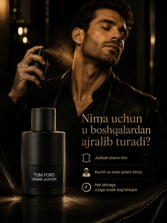 Парфюм Tom Ford Ombré Leather, кожано-пряный аромат, 3–100 мл