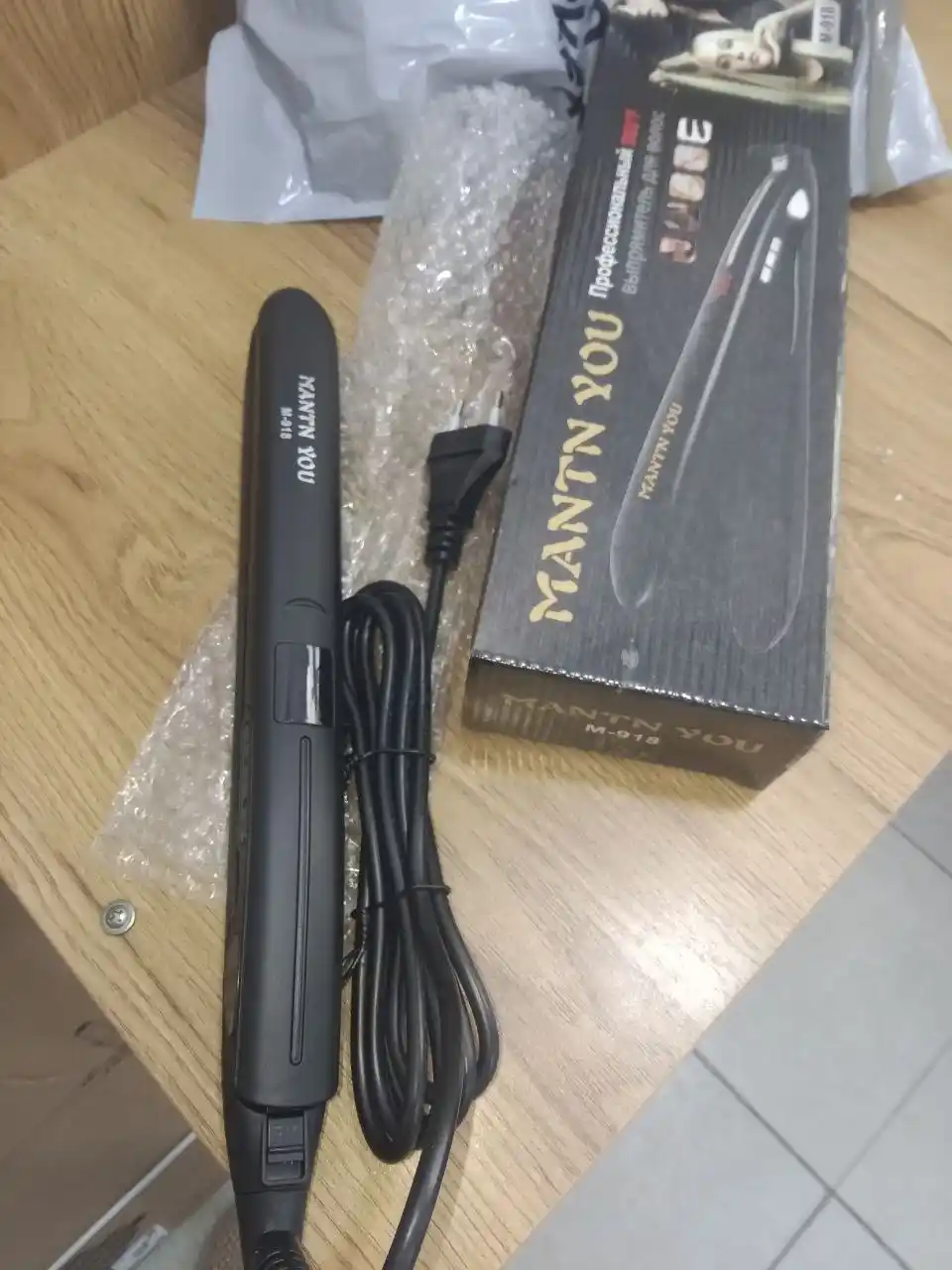 Professional soch tekislovchi dazmol Mantn You Stayler M-918, displeyli