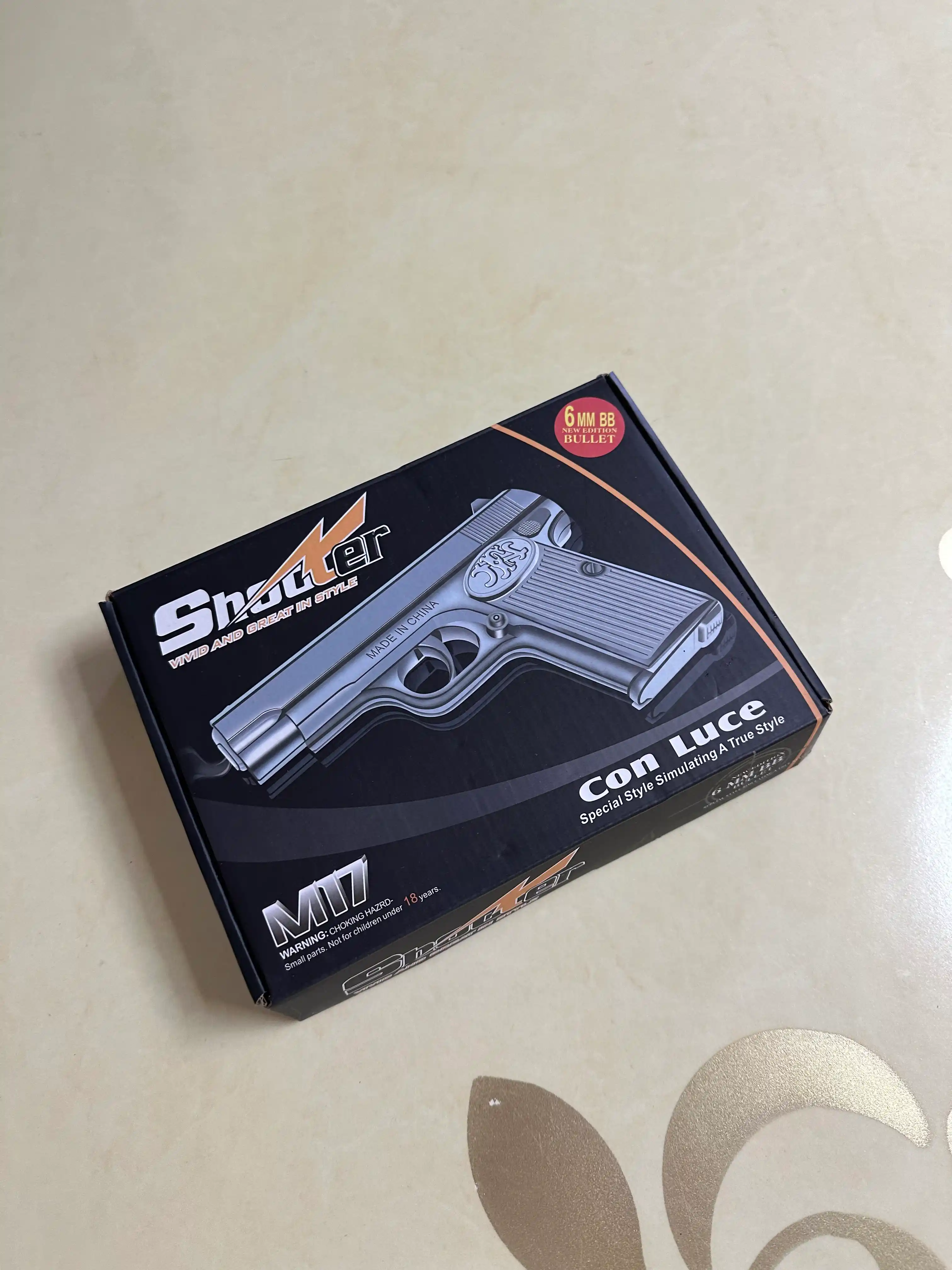 Игрушечный пистолет металлический 6мм пули, M17 C28 C812A
