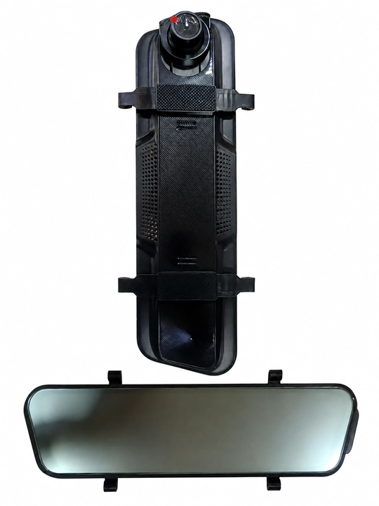 TECHMIZU 10″ ko‘zgu videoregistrator, Full HD 1080p, orqa kamera bilan