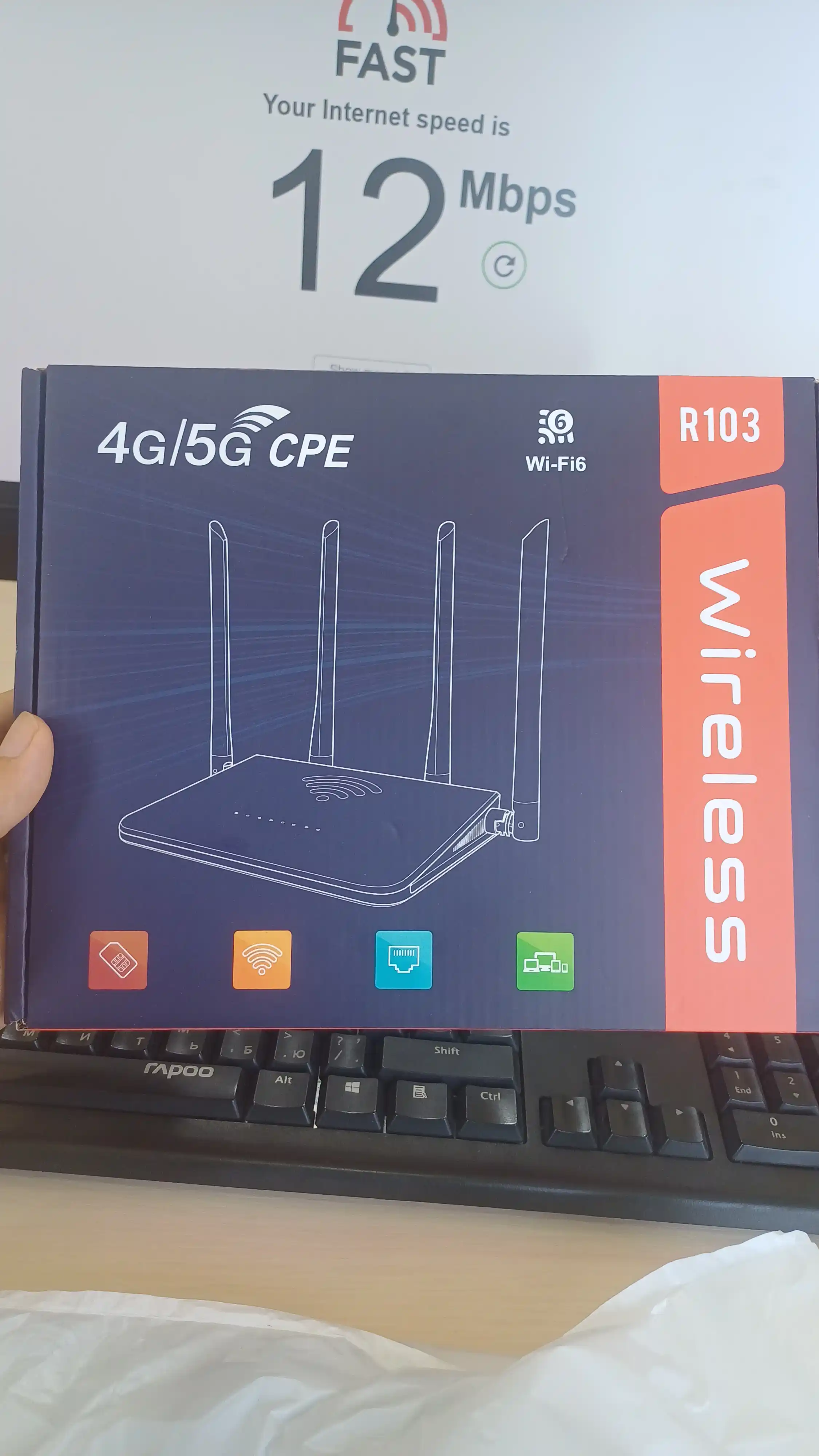 Wi-Fi роутер CPE, 4G 5G, с SIM-картой, двухдиапазонный роутер