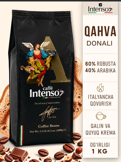 Intenso Coffee Art donali kofe 60% robusta 40% arabika 1 kg