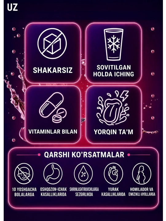 Лимонад Fitness Food Factory SODA, 330 мл, Юдзу-мандарин