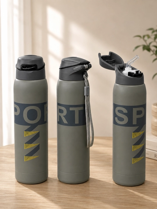 SPORT 500 ml termos, bolalar va kattalar uchun mo‘ljallangan, naychali va qulay tasmali - 
