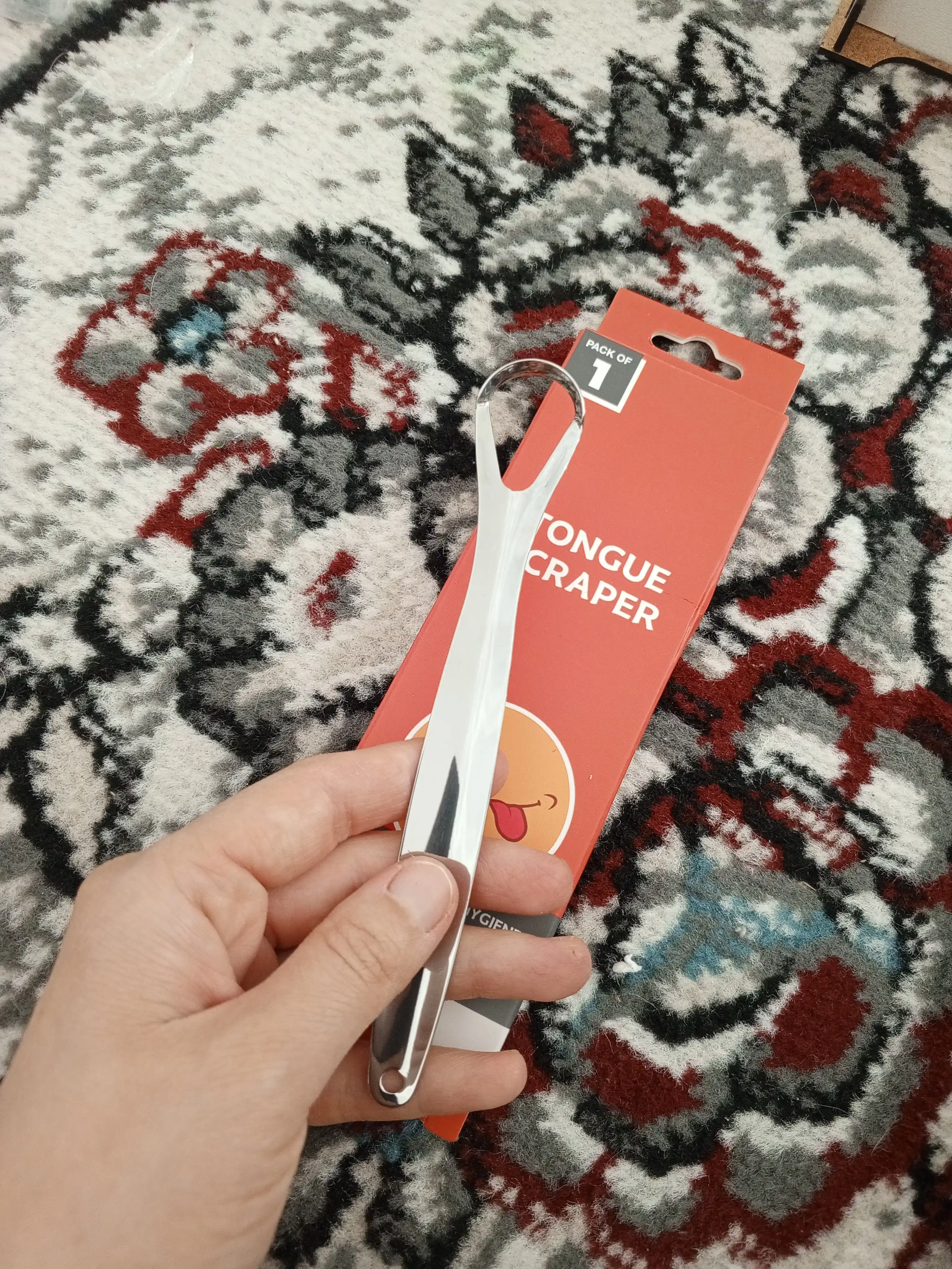 Скребок для чистки языка, щеточка из нержавеющей стали, не травмирует язык