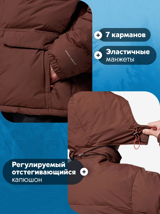 Erkaklar uchun issiqlik saqlovchi Columbia Landroamer Puffer Jacket kurtkasi