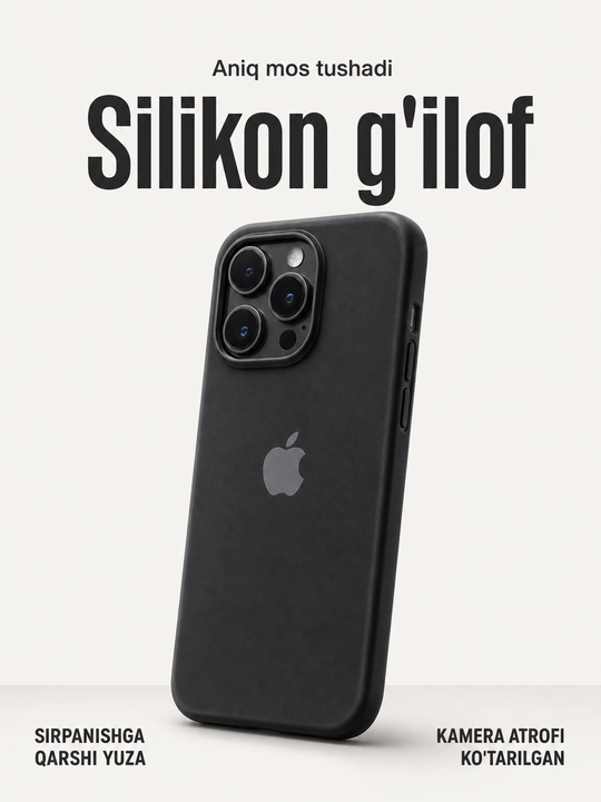 IPhone uchun silikon g‘ilof - 