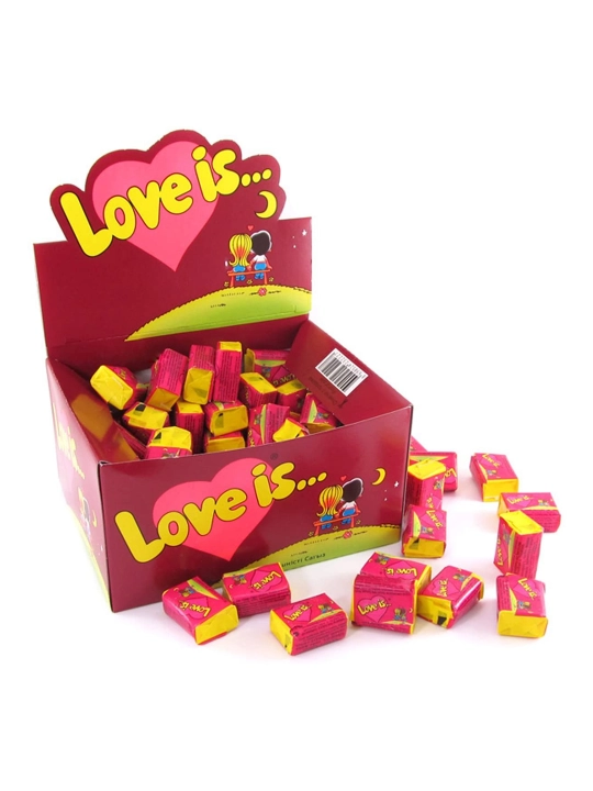 Love Is... Cherry Lemon saqichi, olcha va limon ta'mli, 4,2 g × 100 dona - 