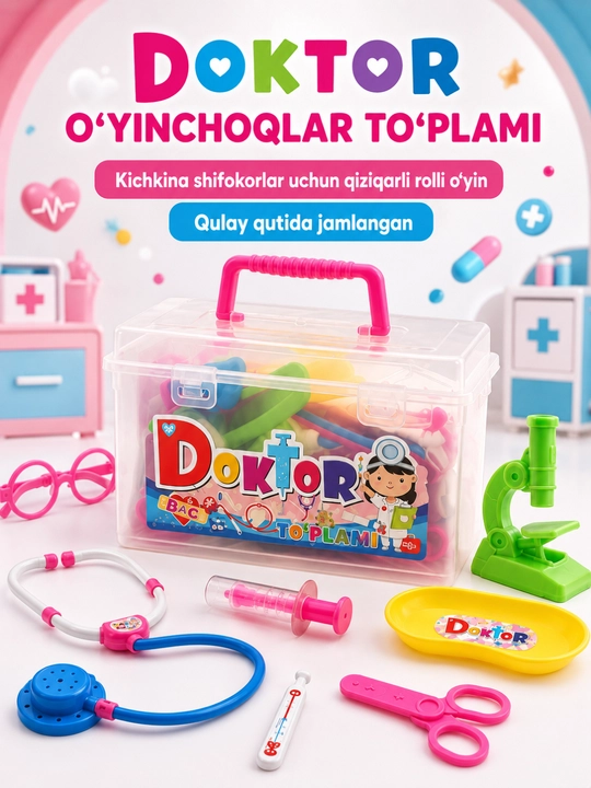 Набор "Доктор в кейсе" – игрушки для сюжетных игр - 