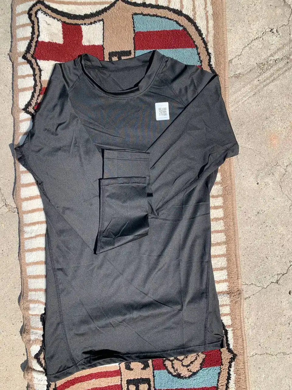 Ayollar kompression rashgardi, Slim Fit longsliv, fitness va zal uchun, FITMUSE
