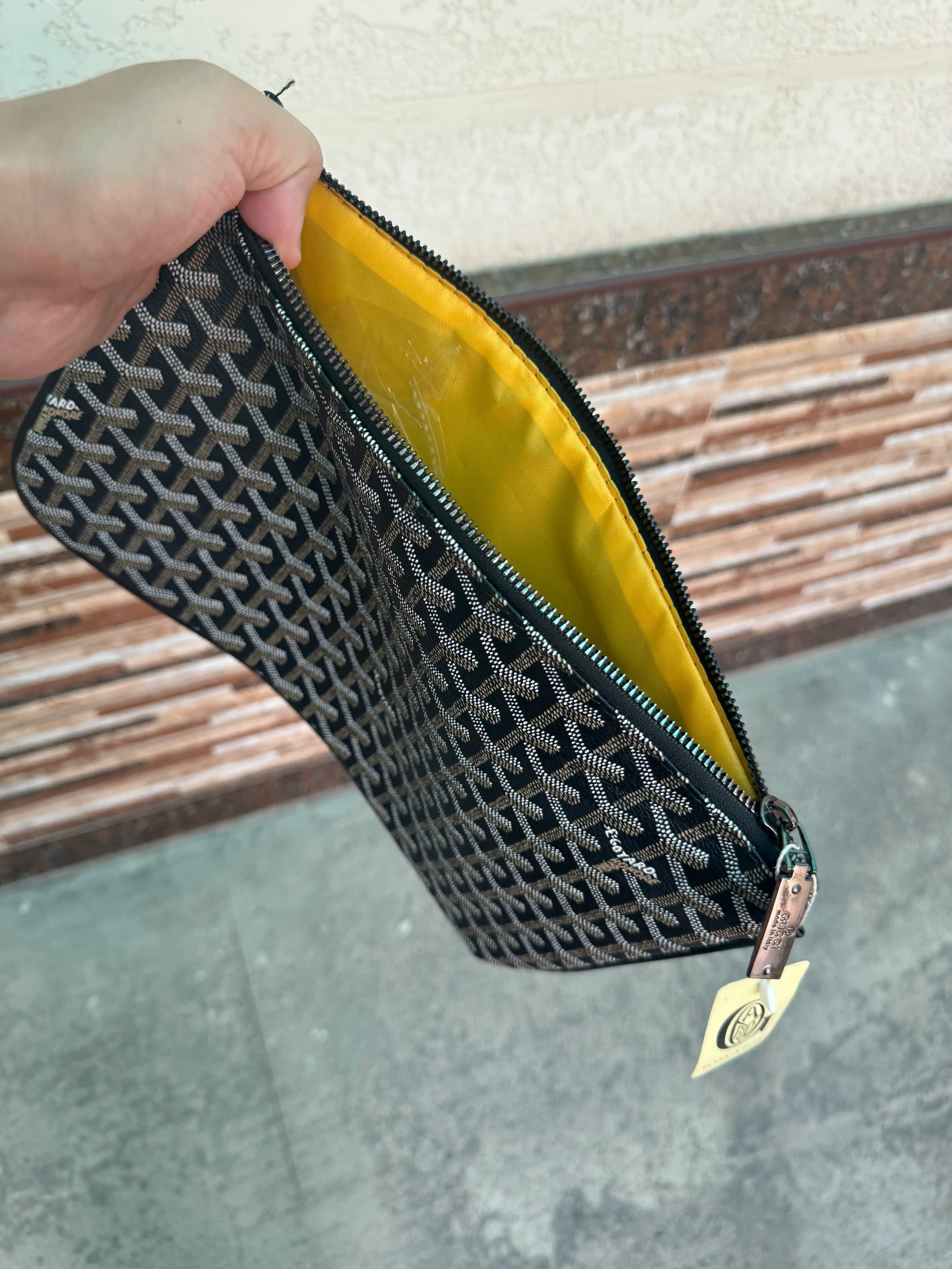 Goyard klatch qo‘l sumkasi, erkaklar va ayollar uchun barsetka, zamonaviy dizaynda