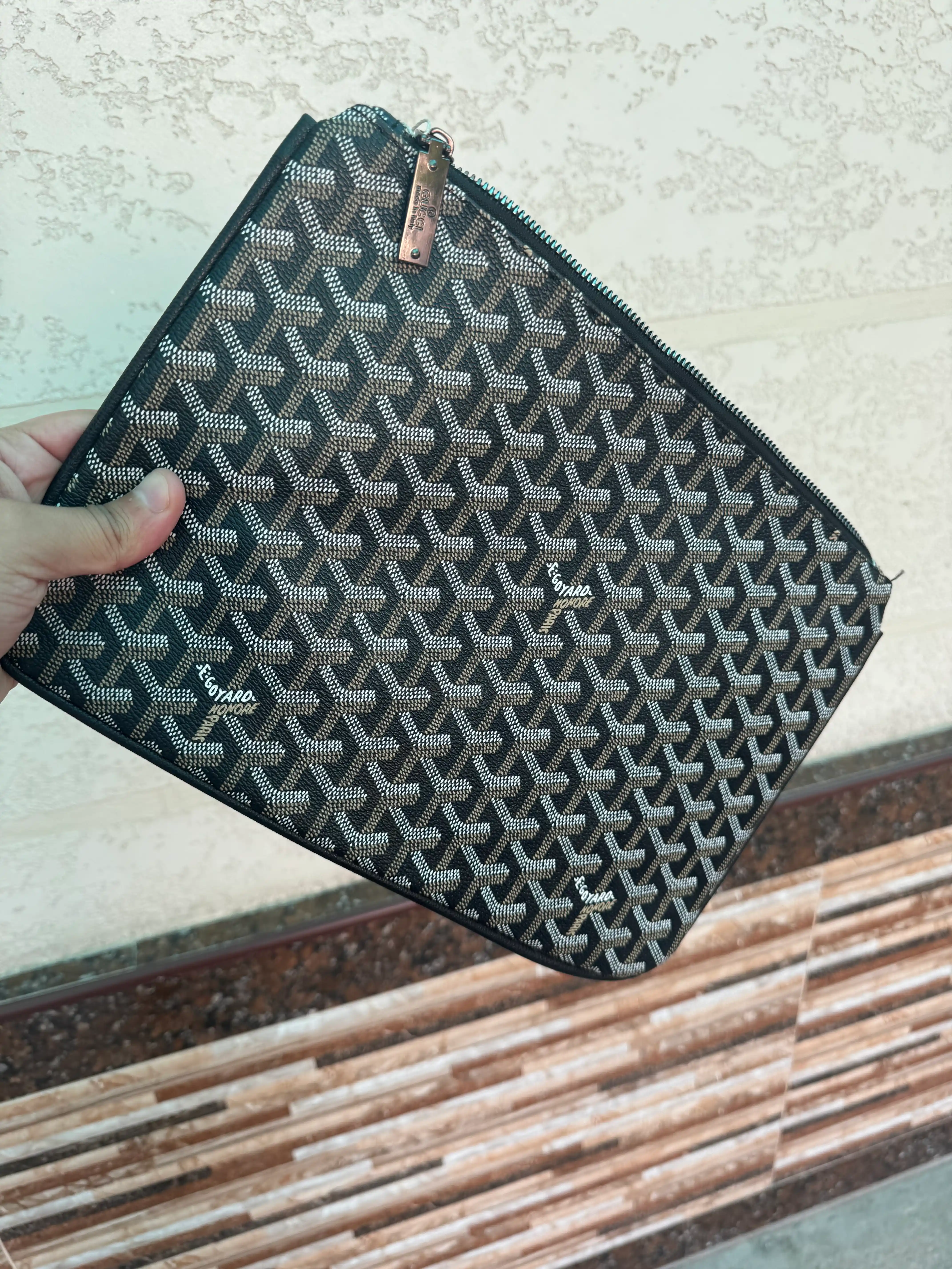 Goyard klatch qo‘l sumkasi, erkaklar va ayollar uchun barsetka, zamonaviy dizaynda