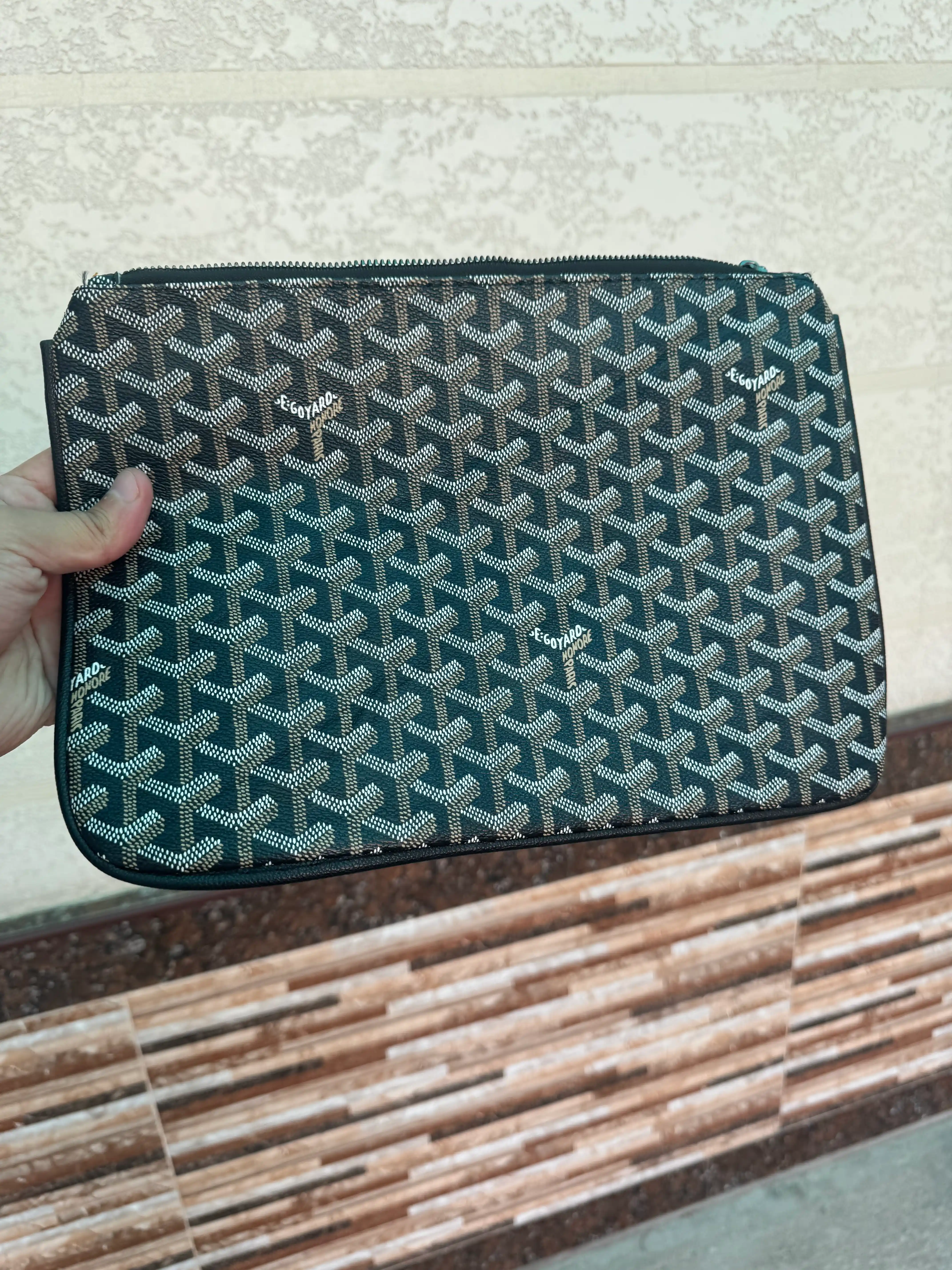 Goyard klatch qo‘l sumkasi, erkaklar va ayollar uchun barsetka, zamonaviy dizaynda