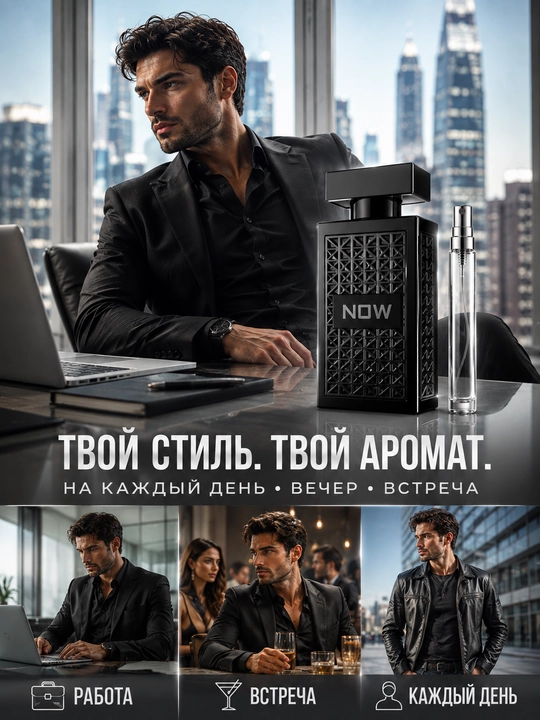Парфюм мужской RAVE NOW, аромат ананаса и бергамота, свежий шлейф, стойкий