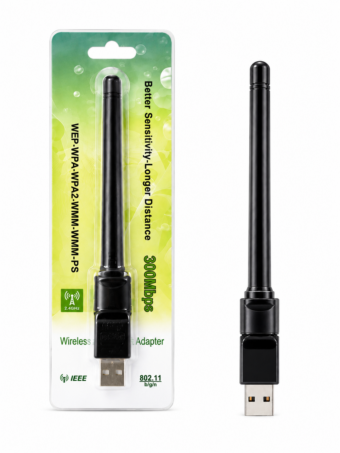 USB WiFi адаптер с антенной, высокая скорость и стабильный сигнал