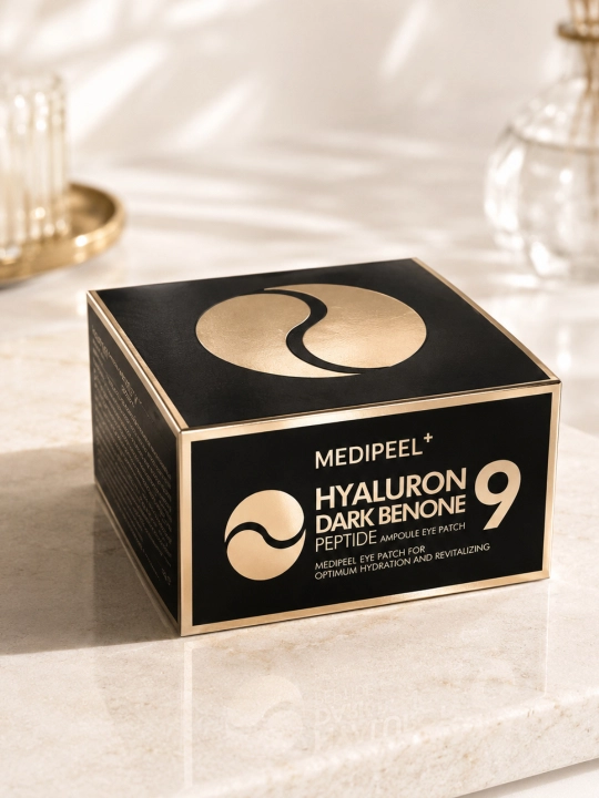 MEDIPEEL Hyaluron Dark  —  ko‘z atrofi uchun gidrogel patchlar, 60 dona - 