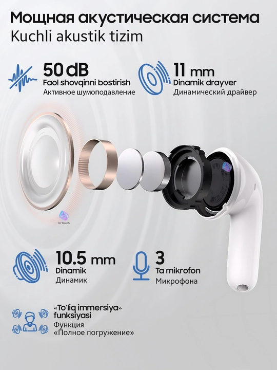 Honor Choice Earbuds X7 Play/Lite/Pro simsiz quloqchinlari, kuchli ovoz