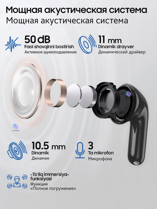 Беспроводные наушники Honor Choice Earbuds X7 Play/Pro/Lite, мощный звук, шумоподавление