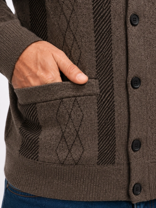 Tugmali erkaklar kardigani XL dan 5XL gacha