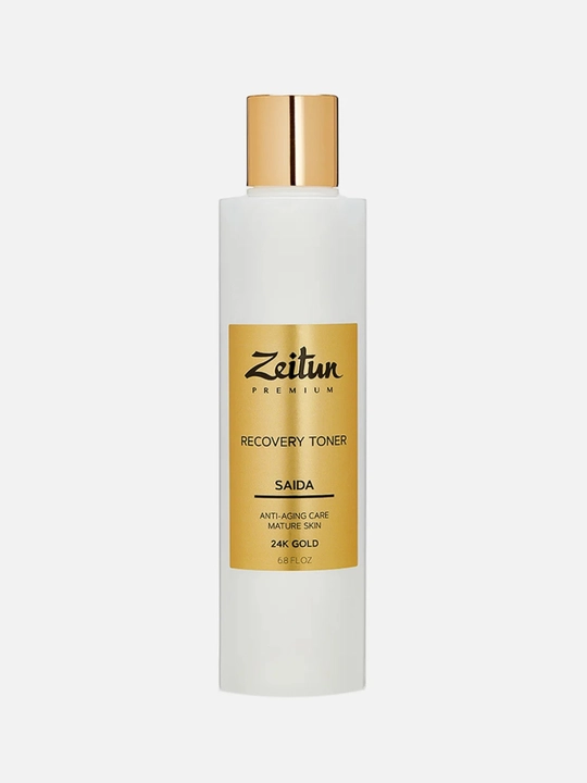 Zeitun Premium Saida 24K oltinli yuz uchun tiklovchi tonik, 200 ml - 