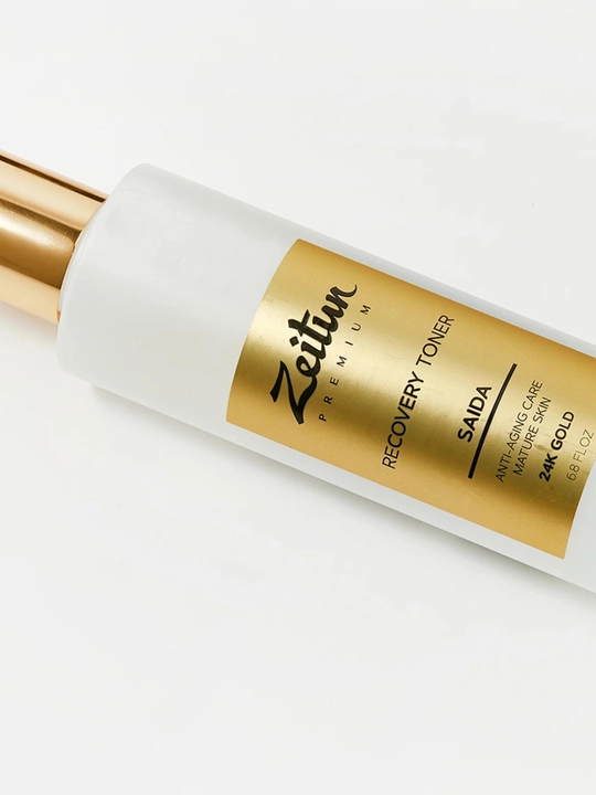 Zeitun Premium Saida 24K oltinli yuz uchun tiklovchi tonik, 200 ml