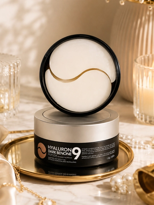MEDIPEEL Hyaluron Dark  —  ko‘z atrofi uchun gidrogel patchlar, 60 dona