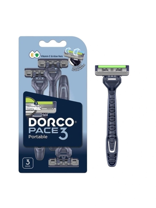 DORCO Pace 3 — мужская бритва, 3 лезвия, произведено в Корее - 