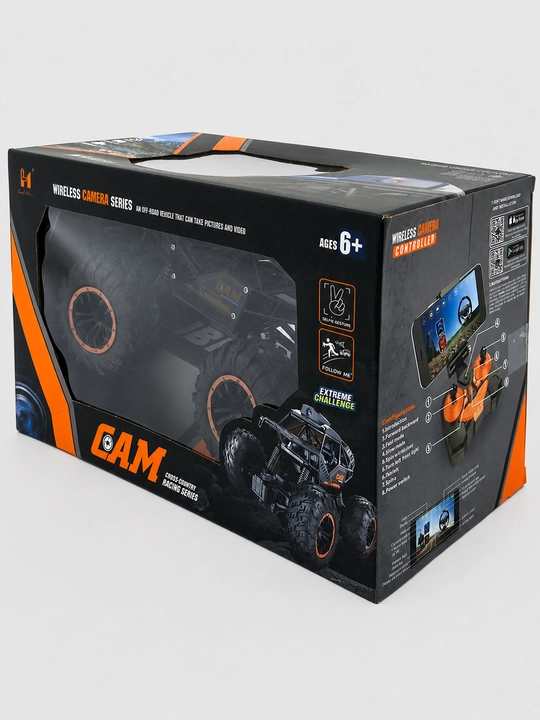 CAM Climbing Bigfoot Wi-Fi kamerali radio boshqaruvli yo'ltanlamas