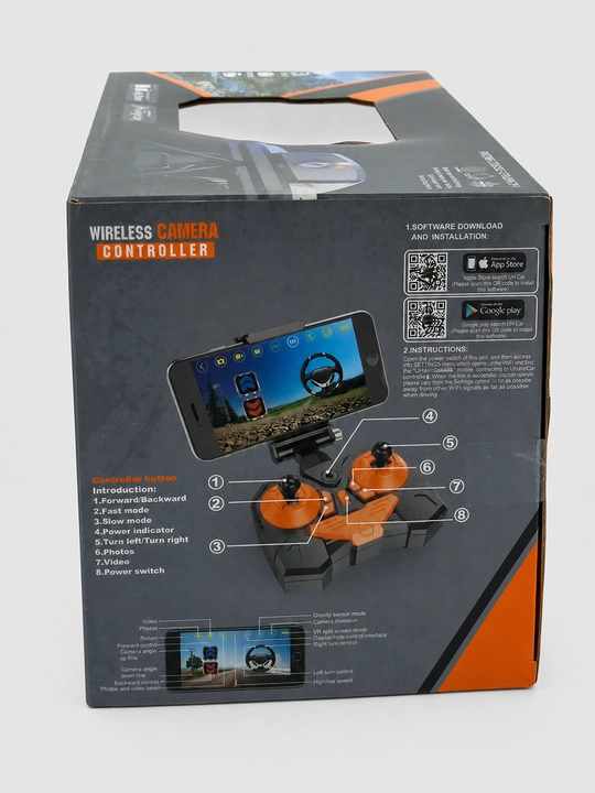 CAM Climbing Bigfoot Wi-Fi kamerali radio boshqaruvli yo'ltanlamas