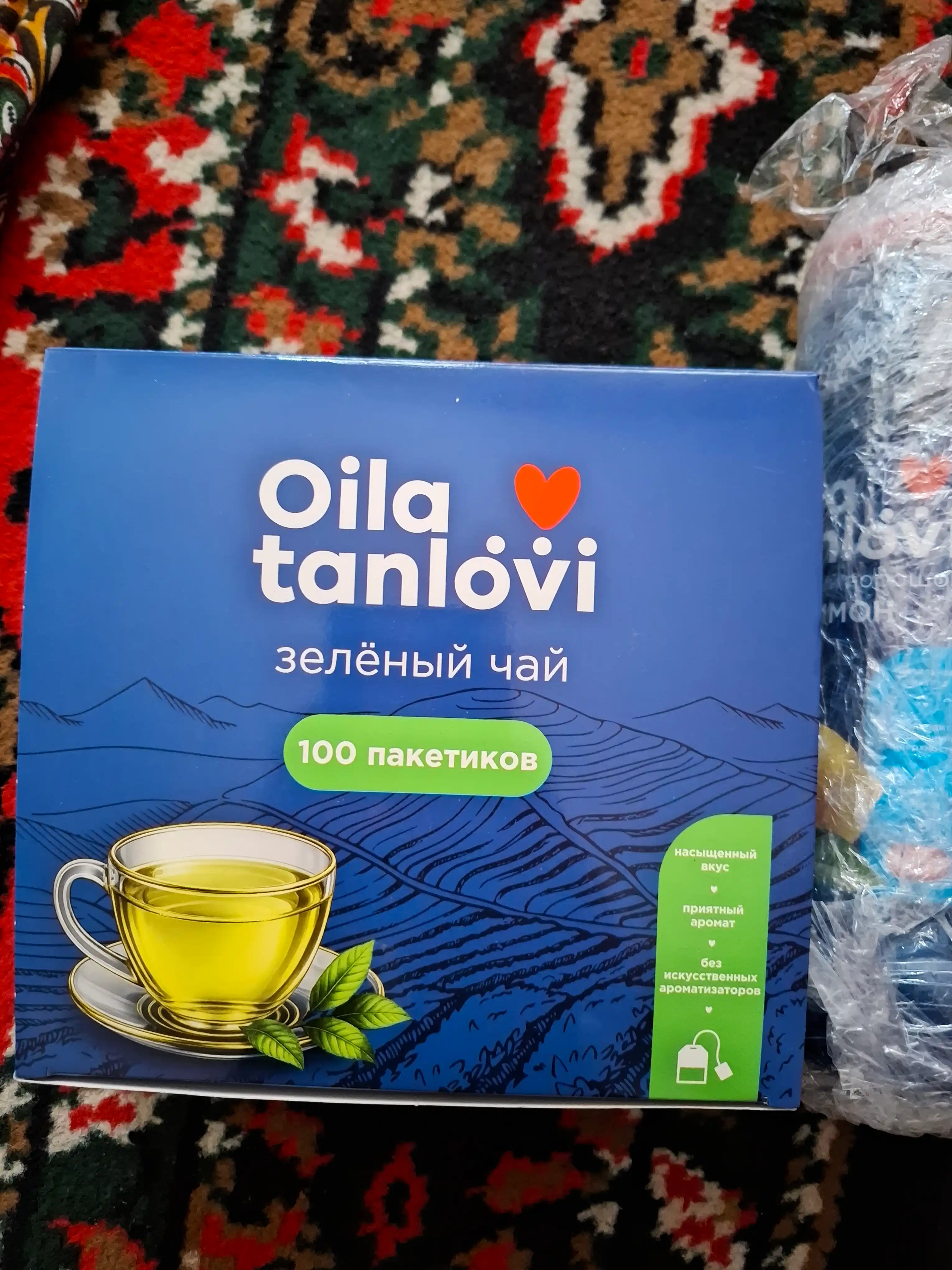 Oila tanlovi yashil choyi, 100 ta paketcha